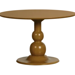 Woood Blanco eettafel o120cm mango hout honinggeel
