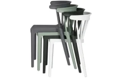 Woood Bliss Spijlenstoel Kunststof Jadegroen