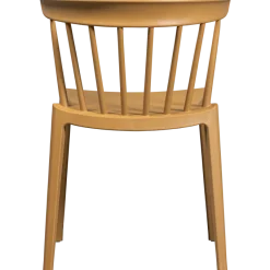 Woood Bliss tuinstoel met spijlen wood fiber caramel melange