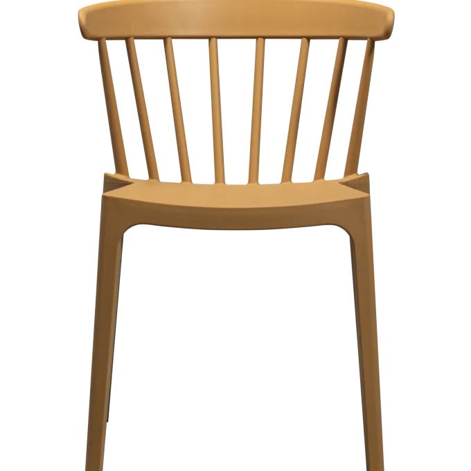 Woood Bliss tuinstoel met spijlen wood fiber caramel melange