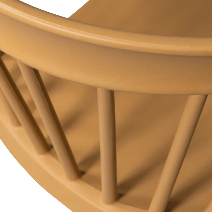 Woood Bliss tuinstoel met spijlen wood fiber caramel melange