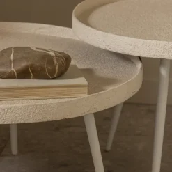 Woood Bounds bijzettafel l hout/metaal naturel 44xø58