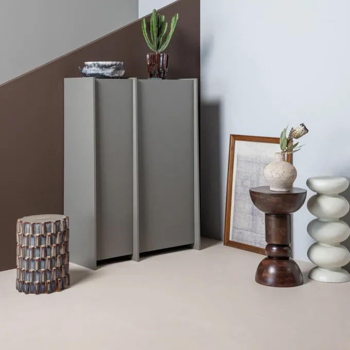 Woood Brilo Bijzettafel Metaal Creme