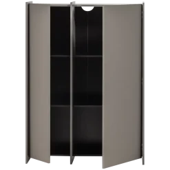 Woood Brock 2-Deurs Kast Essen Fineer Warmgrijs [fsc]