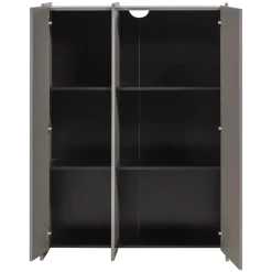 Woood Brock 2-Deurs Kast Essen Fineer Warmgrijs [fsc]