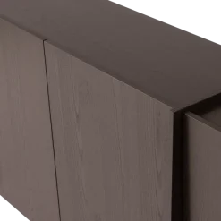 Woood Brock Dressoir 200 Cm Essen Fineer Middenbruin [fsc]