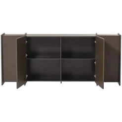 Woood Brock Dressoir 200 Cm Essen Fineer Middenbruin [fsc]