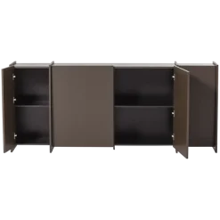 Woood Brock Dressoir 200 Cm Essen Fineer Middenbruin [fsc]