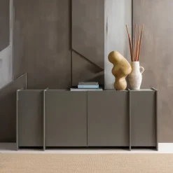 Woood Brock Dressoir 200 Cm Essen Fineer Warmgrijs [fsc]