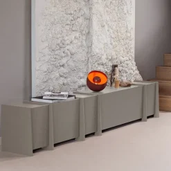 Woood Brock Tv Meubel 102 Cm Essen Fineer Warmgrijs [fsc]