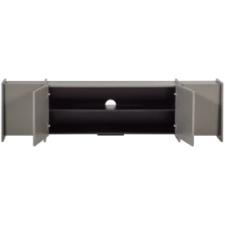 Woood Brock Tv Meubel 200 Cm Essen Fineer Warmgrijs [fsc]