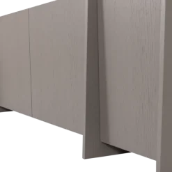 Woood Brock Tv Meubel 200 Cm Essen Fineer Warmgrijs [fsc]