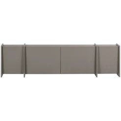 Woood Brock Tv Meubel 200 Cm Essen Fineer Warmgrijs [fsc]