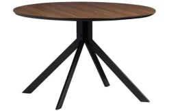 Woood Bruno Eettafel Rond Mdf Walnoot Ø120cm