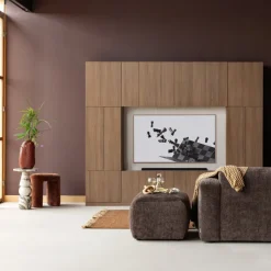 Woood Build Tv Opbergkast 160 Cm Eiken Decor Bruin [FSC]