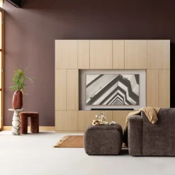 Woood Build Wandkast Combinatie 268 Cm Eiken Decor Naturel [FSC]