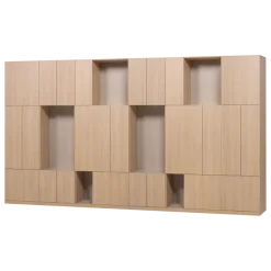 Woood Build Wandkast Combinatie 376 Cm Eiken Decor Naturel [FSC]