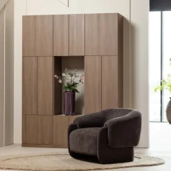 Woood Build Wandkast Combinatie 162 Cm Eiken Decor Bruin [FSC]