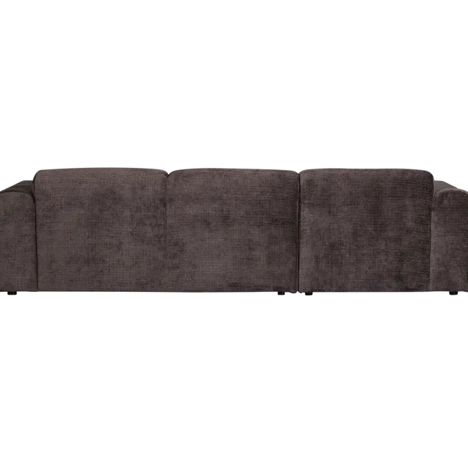 Woood CLOUD chaise longue links geweven chenille warm bruin