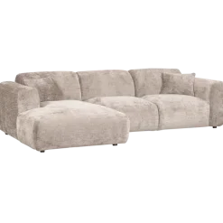 Woood CLOUD chaise longue links geweven chenille naturel