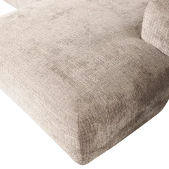 Woood CLOUD chaise longue rechts geweven chenille naturel