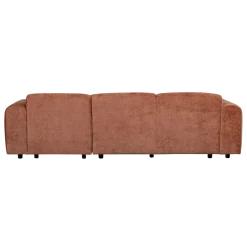 Woood CLOUD chaise longue rechts geweven chenille terra