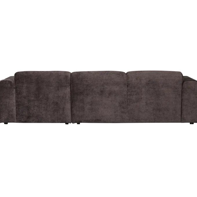 Woood CLOUD chaise longue rechts geweven chenille warm bruin