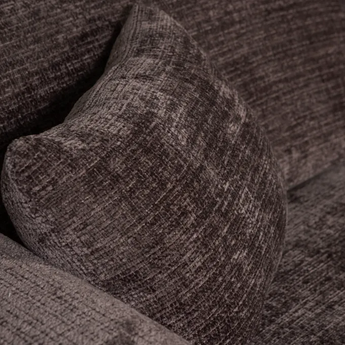 Woood CLOUD chaise longue rechts geweven chenille warm bruin