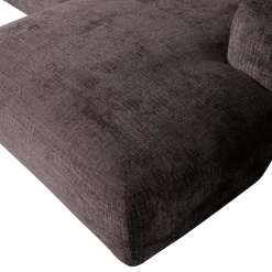 Woood CLOUD chaise longue rechts geweven chenille warm bruin