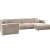 Woood CLOUD hoekbank links geweven chenille naturel