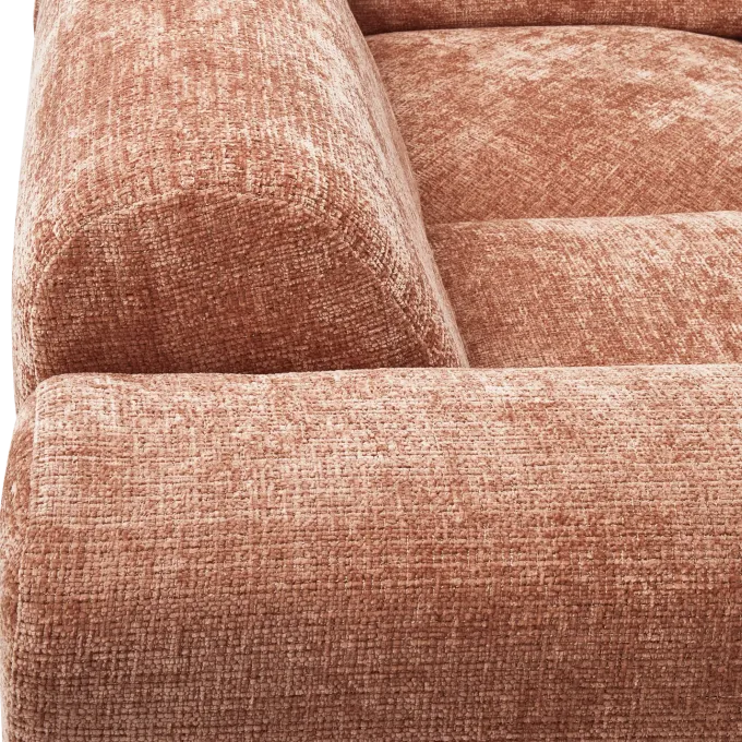 Woood CLOUD hoekbank links geweven chenille terra