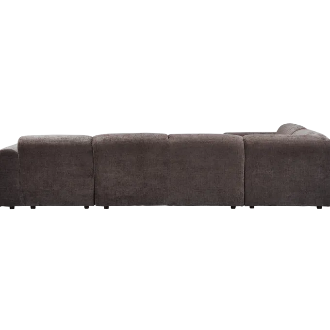 Woood CLOUD hoekbank links geweven chenille warm bruin