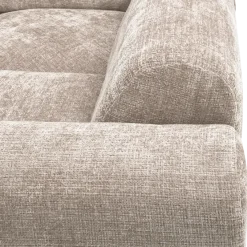 Woood CLOUD hoekbank rechts geweven chenille naturel