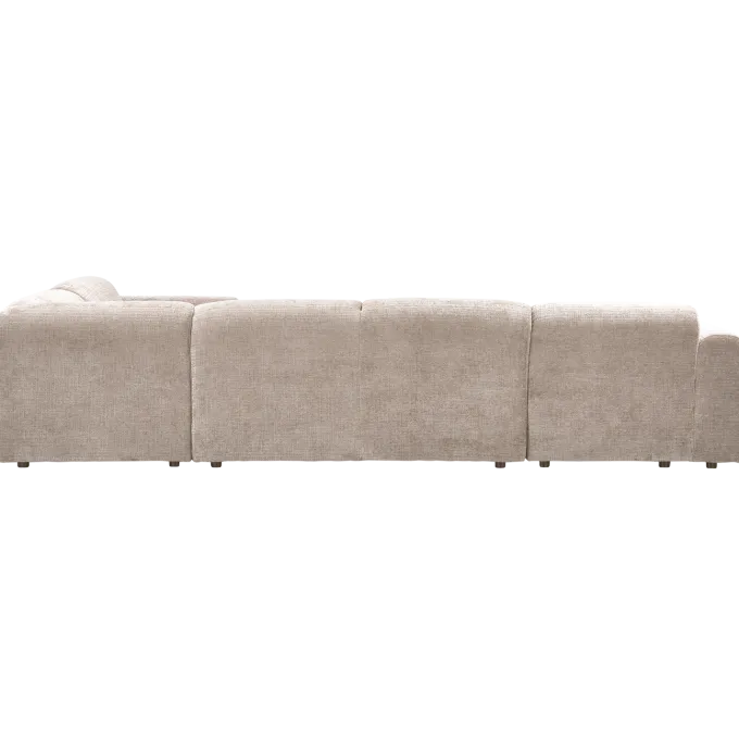 Woood CLOUD hoekbank rechts geweven chenille naturel