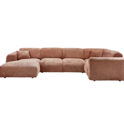 Woood CLOUD hoekbank rechts geweven chenille terra