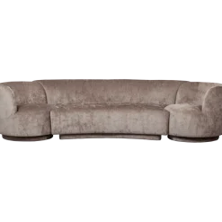 Woood Combi-popular: bankje + fauteuils taupe
