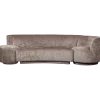 Woood Combi-popular: bankje + fauteuil + poef taupe