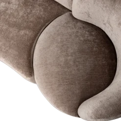 Woood Combi-popular: bankje + fauteuil + poef taupe