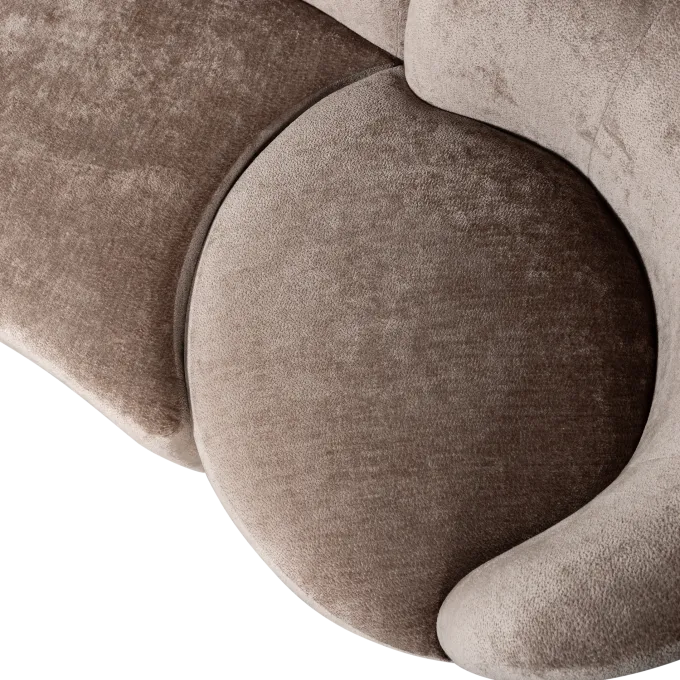 Woood Combi-popular: bankje + fauteuil + poef taupe