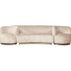 Woood Combi-popular: bankje + fauteuils naturel