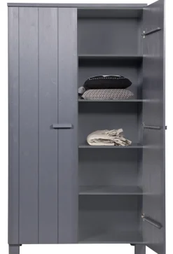 Woood Dennis Kast Grenen Steel Grey Geborsteld [fsc]