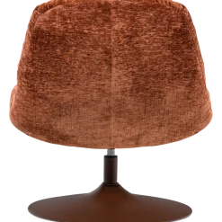 Woood Elvi Draaifauteuil Chenille Structuur Roestbruin