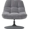 Woood Elvi Draaifauteuil Chenille Structuur Lichtgrijs