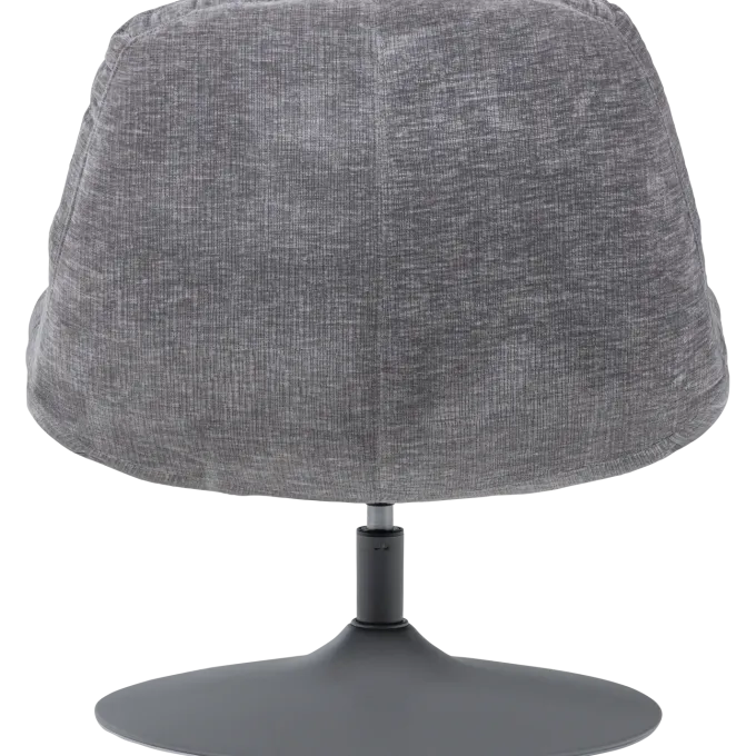 Woood Elvi Draaifauteuil Chenille Structuur Lichtgrijs