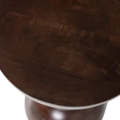 Woood Emel Bijzettafel Mangohout Donkerbruin [fsc]