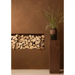 Woood Enid Plantenstandaard Hout Walnoot
