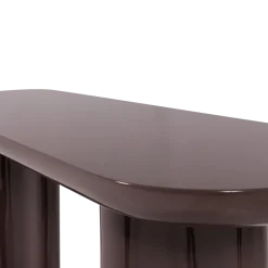 Woood Evara Sidetable Hout Hoogglans Donkerbruin [fsc]