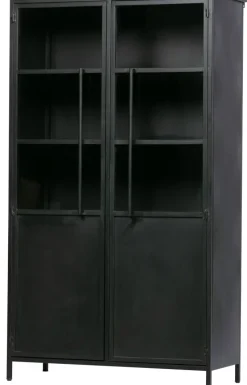 Woood Exhibit vitrinekast metaal zwart