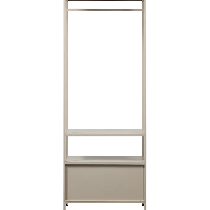 Woood Ferris open kledingkast 70 cm metaal zand