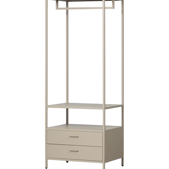 Woood Ferris open kledingkast 70 cm metaal zand